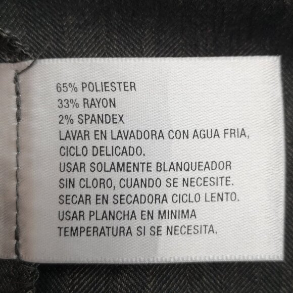 NWT Worthington Ladies Size 18 Dark Grey Modern Fit Straight Legs Crop Pants - Picture 6 of 15